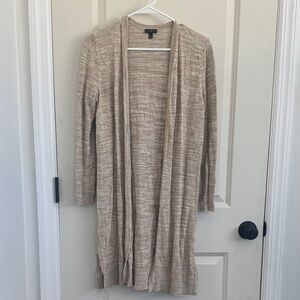 Talbots Women's Beige Open Front Sweater